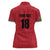 Custom Saint Kitts And Nevis Football Women Polo Shirt Sugar Boyz Red Version - Wonder Print Shop