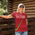 Custom Saint Kitts And Nevis Football Women Polo Shirt Sugar Boyz Red Version - Wonder Print Shop