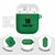 Custom Saint Kitts And Nevis Football AirPods Case Sugar Boyz Green Version - Wonder Print Shop