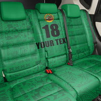 Custom Saint Kitts And Nevis Football Back Car Seat Cover Sugar Boyz Green Version - Wonder Print Shop
