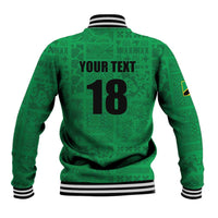 Custom Saint Kitts And Nevis Football Baseball Jacket Sugar Boyz Green Version - Wonder Print Shop