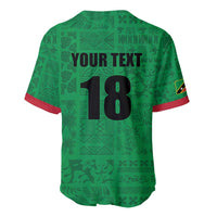 Custom Saint Kitts And Nevis Football Baseball Jersey Sugar Boyz Green Version - Wonder Print Shop