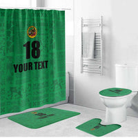 Custom Saint Kitts And Nevis Football Bathroom Set Sugar Boyz Green Version - Wonder Print Shop