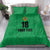 Custom Saint Kitts And Nevis Football Bedding Set Sugar Boyz Green Version - Wonder Print Shop