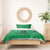 Custom Saint Kitts And Nevis Football Bedding Set Sugar Boyz Green Version - Wonder Print Shop