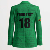 Custom Saint Kitts And Nevis Football Blazer Sugar Boyz Green Version - Wonder Print Shop
