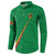 Custom Saint Kitts And Nevis Football Button Sweatshirt Sugar Boyz Green Version - Wonder Print Shop
