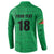 Custom Saint Kitts And Nevis Football Button Sweatshirt Sugar Boyz Green Version - Wonder Print Shop