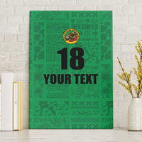 Custom Saint Kitts And Nevis Football Canvas Wall Art Sugar Boyz Green Version - Wonder Print Shop