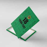 Custom Saint Kitts And Nevis Football Canvas Wall Art Sugar Boyz Green Version - Wonder Print Shop