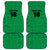 Custom Saint Kitts And Nevis Football Car Mats Sugar Boyz Green Version - Wonder Print Shop