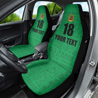Custom Saint Kitts And Nevis Football Car Seat Cover Sugar Boyz Green Version - Wonder Print Shop