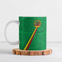Custom Saint Kitts And Nevis Football Ceramic Mug Sugar Boyz Green Version - Wonder Print Shop