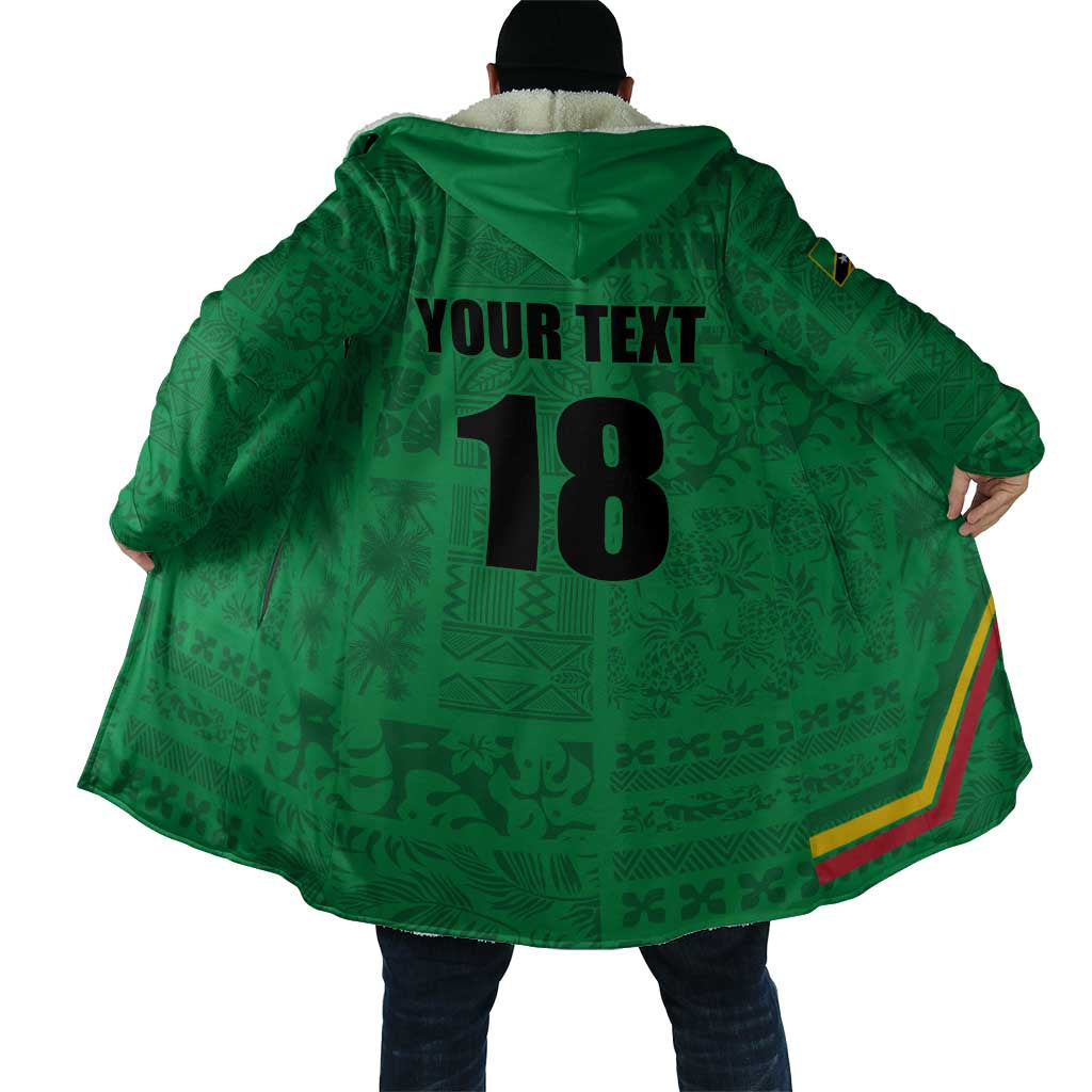 Custom Saint Kitts And Nevis Football Cloak Sugar Boyz Green Version - Wonder Print Shop
