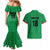 Custom Saint Kitts And Nevis Football Couples Matching Mermaid Dress and Hawaiian Shirt Sugar Boyz Green Version - Wonder Print Shop