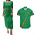 Custom Saint Kitts And Nevis Football Couples Matching Puletasi and Hawaiian Shirt Sugar Boyz Green Version - Wonder Print Shop