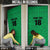 Custom Saint Kitts And Nevis Football Door Cover Sugar Boyz Green Version - Wonder Print Shop