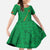 Custom Saint Kitts And Nevis Football Family Matching Mermaid Dress and Hawaiian Shirt Sugar Boyz Green Version - Wonder Print Shop