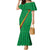 Custom Saint Kitts And Nevis Football Family Matching Mermaid Dress and Hawaiian Shirt Sugar Boyz Green Version - Wonder Print Shop