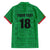 Custom Saint Kitts And Nevis Football Family Matching Off The Shoulder Long Sleeve Dress and Hawaiian Shirt Sugar Boyz Green Version - Wonder Print Shop