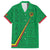 Custom Saint Kitts And Nevis Football Family Matching Off Shoulder Maxi Dress and Hawaiian Shirt Sugar Boyz Green Version - Wonder Print Shop