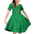 Custom Saint Kitts And Nevis Football Family Matching Off Shoulder Short Dress and Hawaiian Shirt Sugar Boyz Green Version - Wonder Print Shop