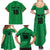 Custom Saint Kitts And Nevis Football Family Matching Summer Maxi Dress and Hawaiian Shirt Sugar Boyz Green Version - Wonder Print Shop