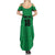 Custom Saint Kitts And Nevis Football Family Matching Summer Maxi Dress and Hawaiian Shirt Sugar Boyz Green Version - Wonder Print Shop