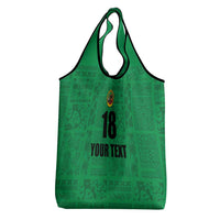 Custom Saint Kitts And Nevis Football Grocery Bag Sugar Boyz Green Version - Wonder Print Shop