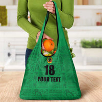 Custom Saint Kitts And Nevis Football Grocery Bag Sugar Boyz Green Version - Wonder Print Shop