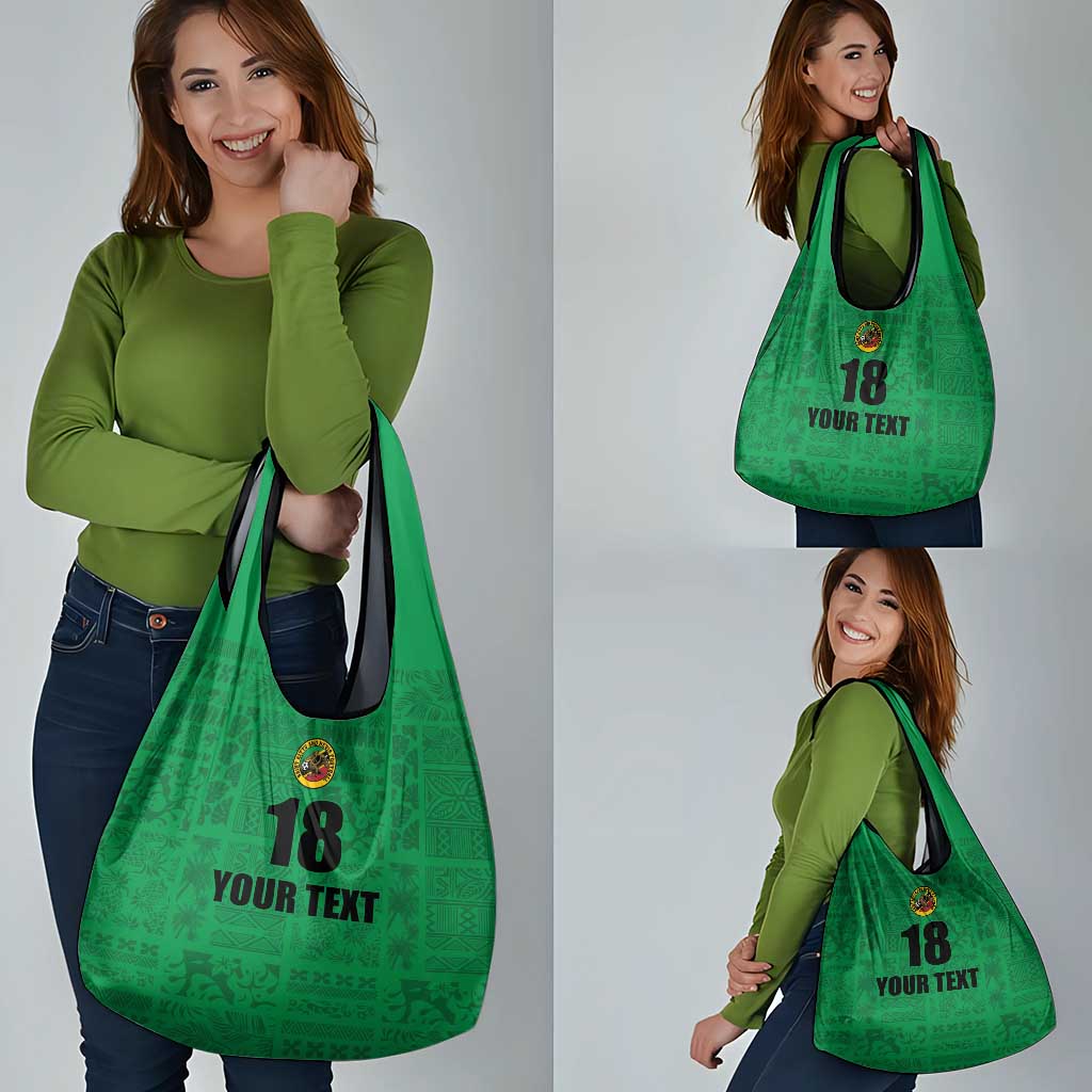 Custom Saint Kitts And Nevis Football Grocery Bag Sugar Boyz Green Version - Wonder Print Shop