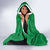 Custom Saint Kitts And Nevis Football Hooded Blanket Sugar Boyz Green Version - Wonder Print Shop