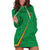 Custom Saint Kitts And Nevis Football Hoodie Dress Sugar Boyz Green Version - Wonder Print Shop