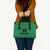 Custom Saint Kitts And Nevis Football Leather Bag Sugar Boyz Green Version - Wonder Print Shop