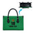 Custom Saint Kitts And Nevis Football Leather Bag Sugar Boyz Green Version - Wonder Print Shop