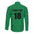 Custom Saint Kitts And Nevis Football Long Sleeve Button Shirt Sugar Boyz Green Version - Wonder Print Shop