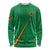 Custom Saint Kitts And Nevis Football Long Sleeve Shirt Sugar Boyz Green Version - Wonder Print Shop