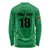 Custom Saint Kitts And Nevis Football Long Sleeve Shirt Sugar Boyz Green Version - Wonder Print Shop