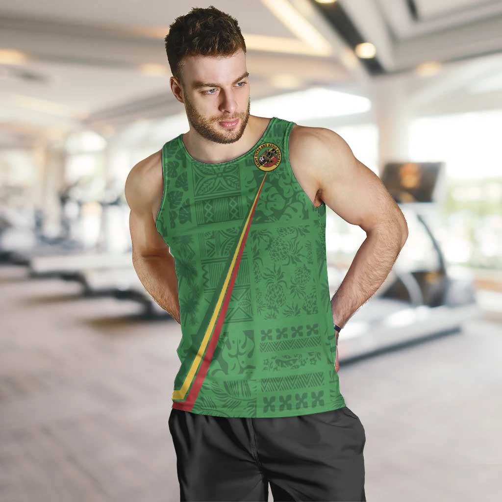 Custom Saint Kitts And Nevis Football Men Tank Top Sugar Boyz Green Version - Wonder Print Shop