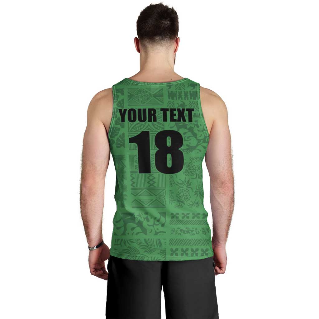 Custom Saint Kitts And Nevis Football Men Tank Top Sugar Boyz Green Version - Wonder Print Shop