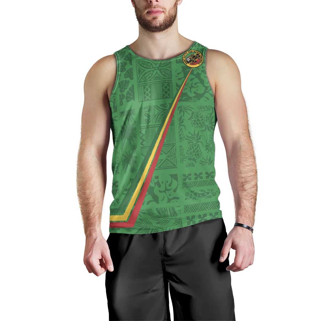Custom Saint Kitts And Nevis Football Men Tank Top Sugar Boyz Green Version - Wonder Print Shop
