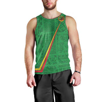 Custom Saint Kitts And Nevis Football Men Tank Top Sugar Boyz Green Version - Wonder Print Shop