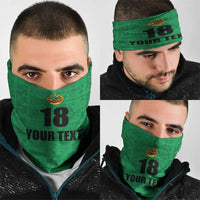 Custom Saint Kitts And Nevis Football Neck Gaiter Sugar Boyz Green Version - Wonder Print Shop
