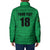 Custom Saint Kitts And Nevis Football Padded Jacket Sugar Boyz Green Version - Wonder Print Shop