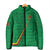 Custom Saint Kitts And Nevis Football Padded Jacket Sugar Boyz Green Version - Wonder Print Shop