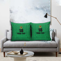 Custom Saint Kitts And Nevis Football Pillow Cover Sugar Boyz Green Version - Wonder Print Shop