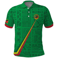 Custom Saint Kitts And Nevis Football Polo Shirt Sugar Boyz Green Version - Wonder Print Shop