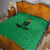 Custom Saint Kitts And Nevis Football Quilt Sugar Boyz Green Version - Wonder Print Shop