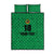 Custom Saint Kitts And Nevis Football Quilt Bed Set Sugar Boyz Green Version - Wonder Print Shop