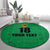 Custom Saint Kitts And Nevis Football Round Carpet Sugar Boyz Green Version - Wonder Print Shop